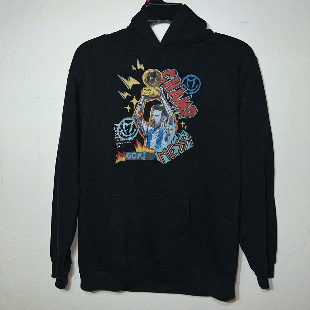 Black Messi Champions League Hoodie